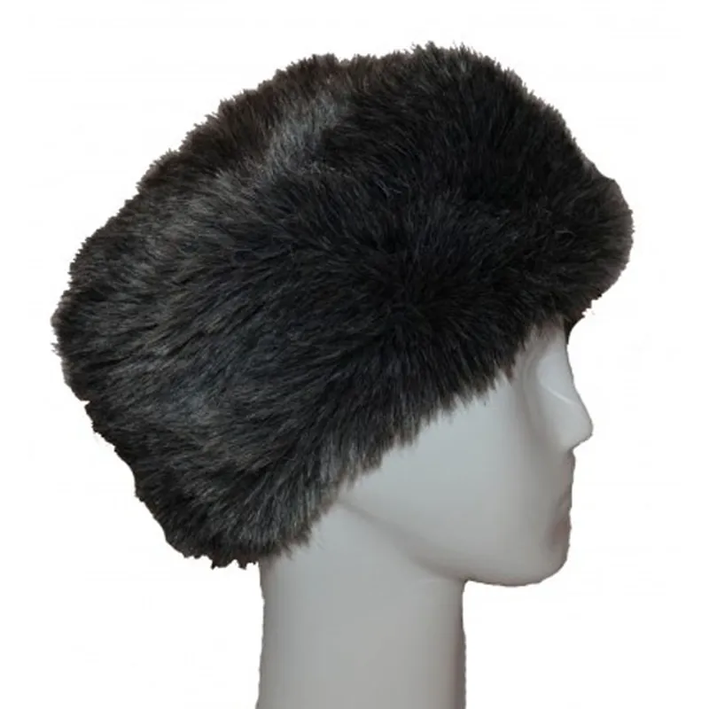 Thaw Cossack Faux Fur Hat in Silvery Grey